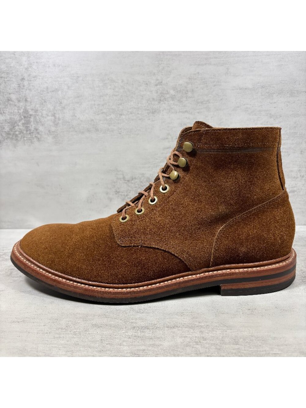 Grant Stone Diesel Bourbon Suede Lace Up Boots - Men's Size 10 D - Brown